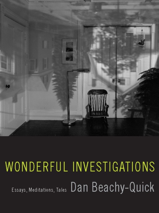 Title details for Wonderful Investigations by Dan Beachy-Quick - Available